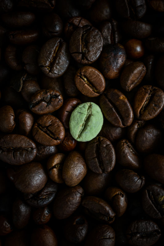 caffè di montagna tostato e verde