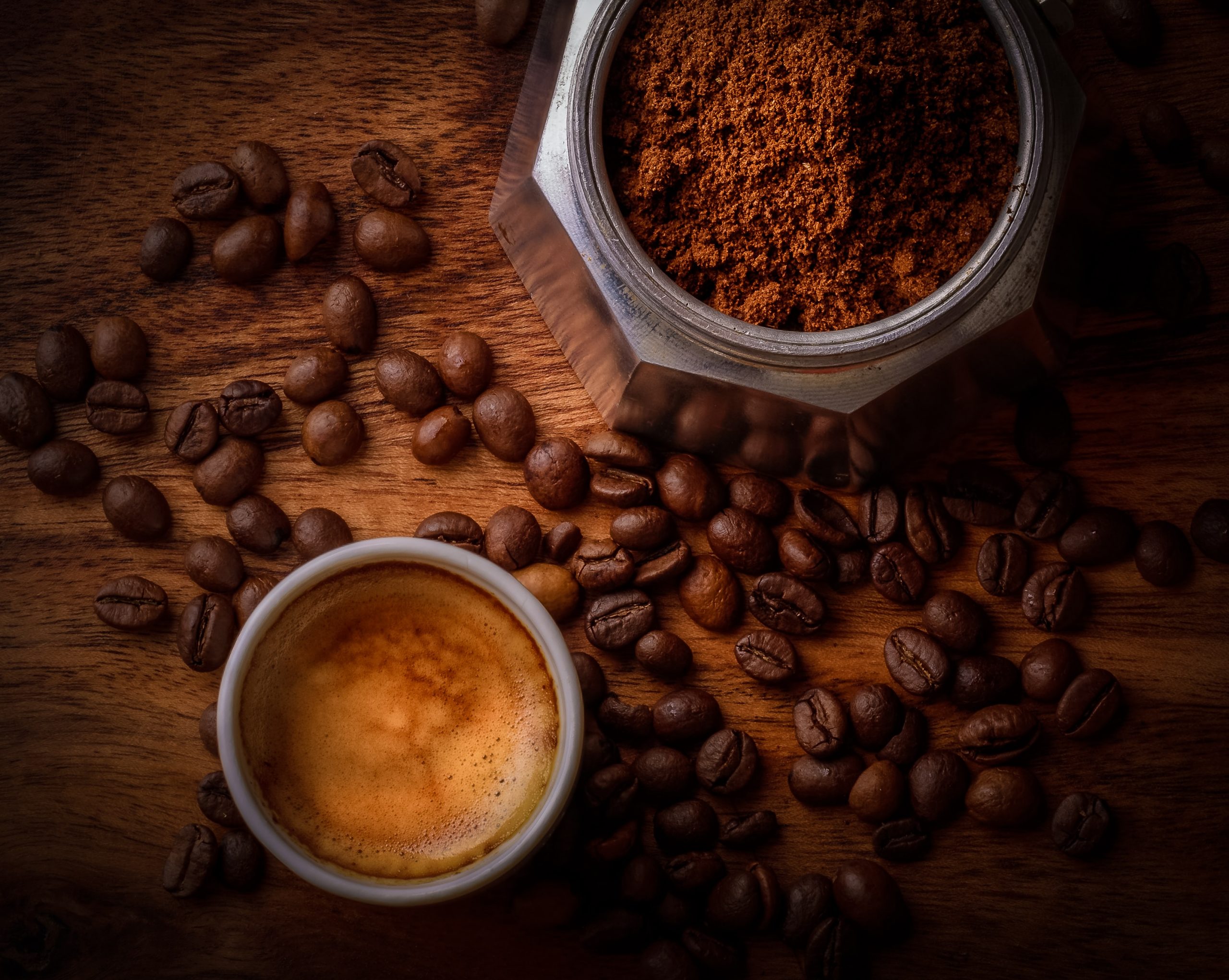 moka con caffè tostato a casa